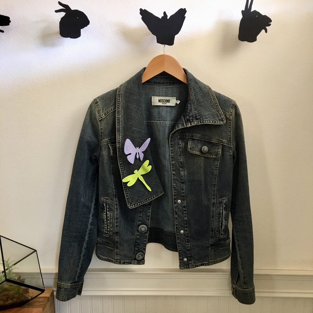 Moschino ladies fitted denim jacket